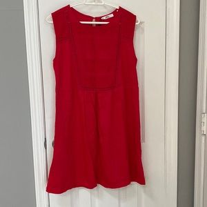 Mango women’s sleeveless dress red size M